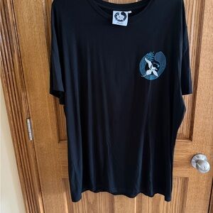 New Black XXL Graphic Tee with Hawaii Humpback Whale Blue Design